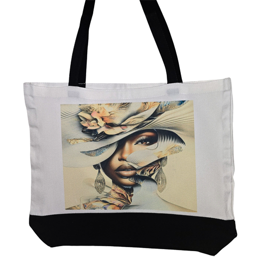Elegant Woman Canvas Bag