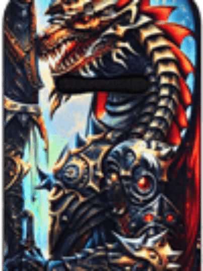 Armored Dragon Warrior Lip Balm Holder