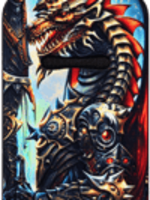 Armored Dragon Warrior Lip Balm Holder