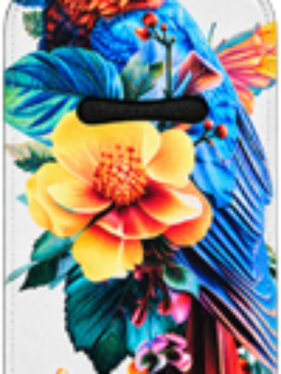 Colorful Tropical Bird Lip Balm Holder